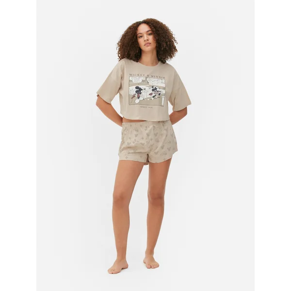 Disney’s Mickey Mouse Comic Shorts Pajamas - Taupe