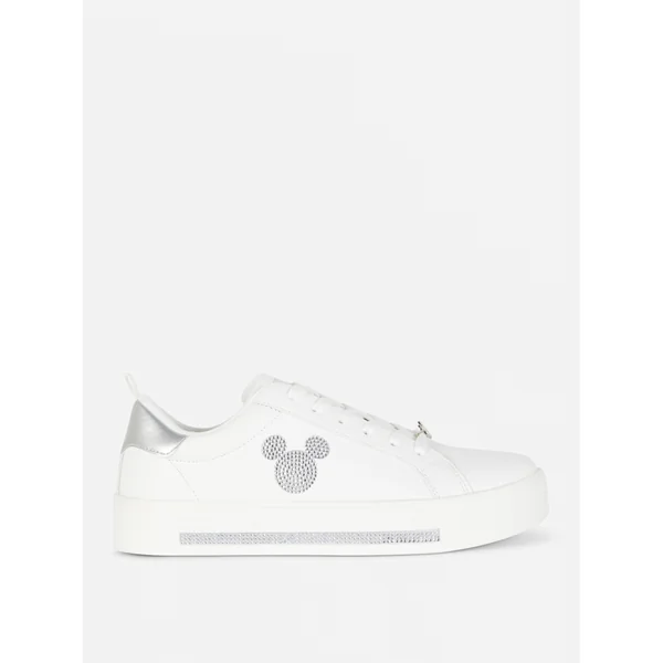 Disney’s Mickey Mouse Sparkle Sneakers - Silver