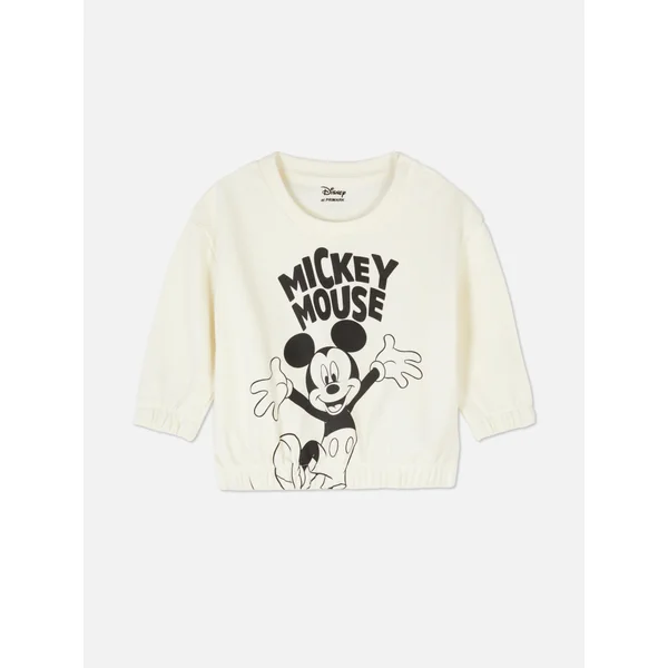 Disney’s Mickey Mouse Stretch Hem Sweatshirt - Ivory