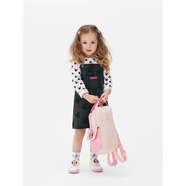Disney’s Minnie Mouse Overall Dress Set - Charcoal