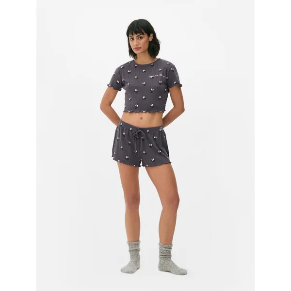 Disney's Minnie Mouse Shorts Pajamas - Charcoal