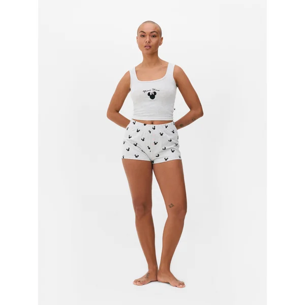 Disney's Minnie Mouse Shorts Pajamas - Gray Heather