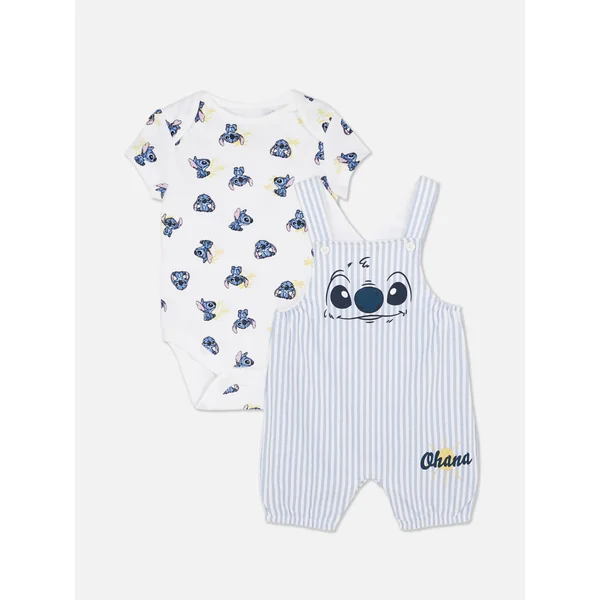 Disney’s Stitch Bodysuit and Overalls - Blue