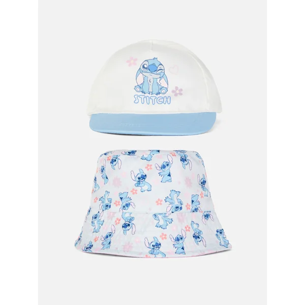 Disney's Stitch Cap and Bucket Hat Set - Blue