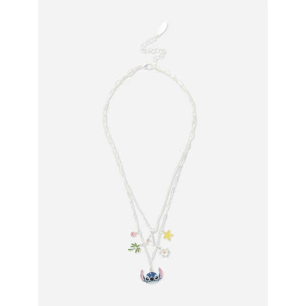 Disney's Stitch Charm Necklace - Blue