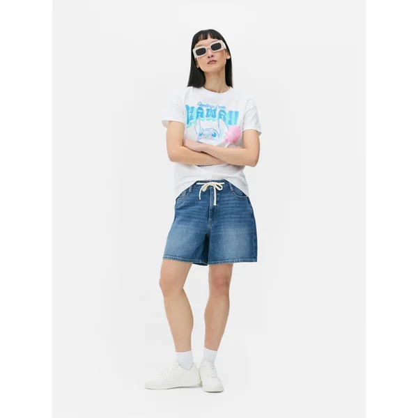 Disney’s Stitch Hawaii Tee - Cream