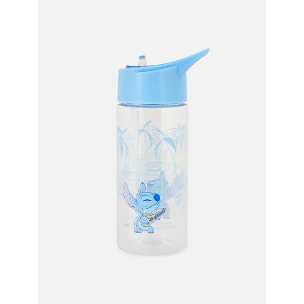 Disney's Stitch Pop-Up Straw Water Bottle - Blue