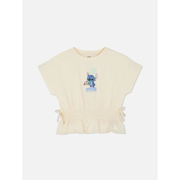 Disney’s Stitch Shirred T-Shirt - Ivory