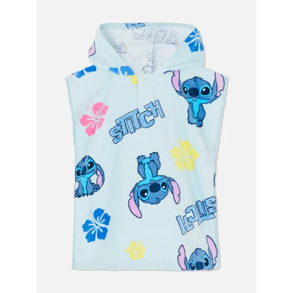 Disney's Stitch Terry Poncho - Blue