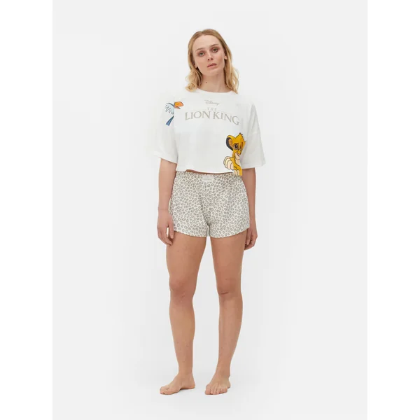 Disney’s The Lion King Cropped T-Shirt Pajamas - Ivory