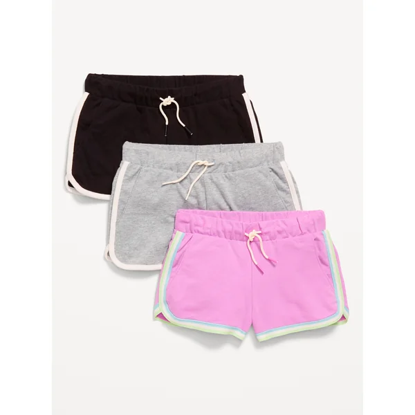 Dolphin-Hem Cheer Shorts 3-Pack for Girls - ROCK ROSE