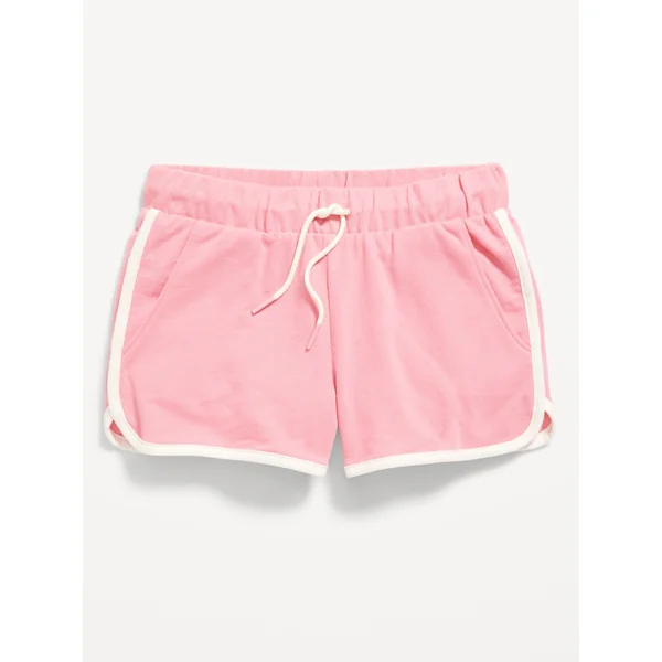 Dolphin-Hem Cheer Shorts for Girls - Light Peony