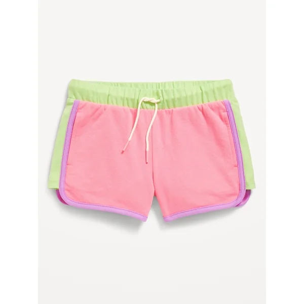 Dolphin-Hem Cheer Shorts for Girls - Light Peony