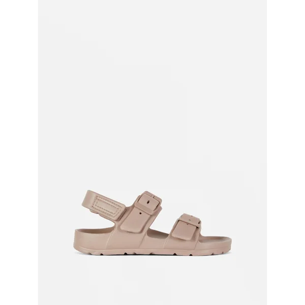 Double Strap Sandals - Tan