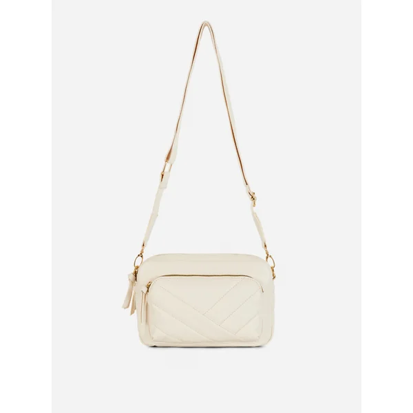 Double Zip Camera Bag - Ivory