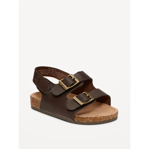 Double-Strap Sandals for Baby - Browns