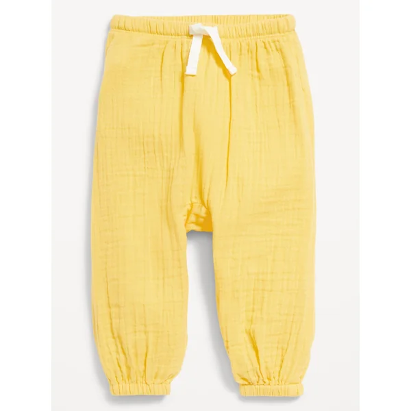 Double-Weave Jogger Pants for Baby - Taxi Cab