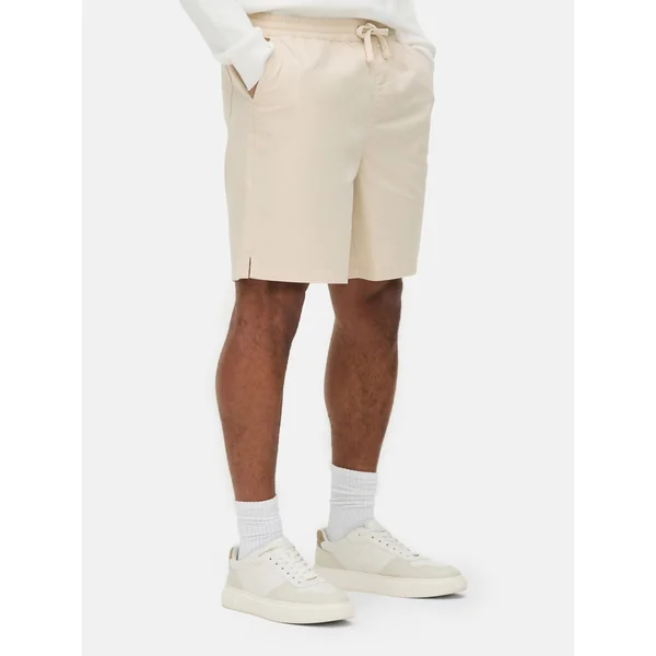 Drawstring Bermuda Shorts - Stone
