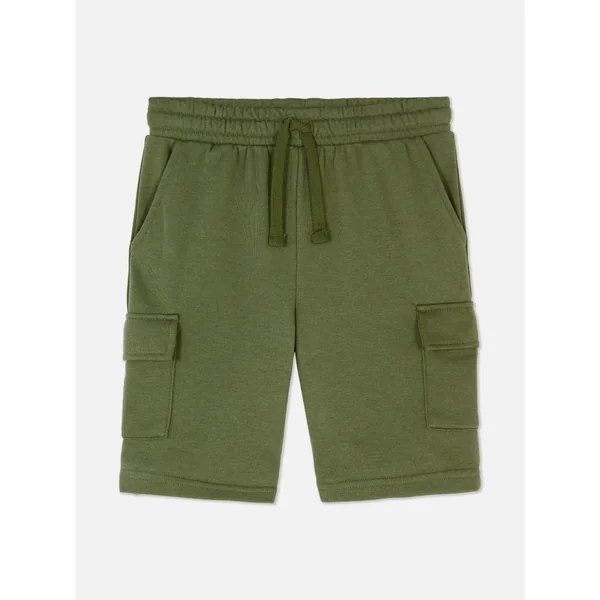 Drawstring Cargo Shorts - Olive