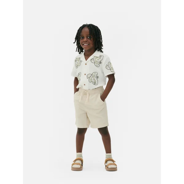 Drawstring Chino Shorts - Ivory