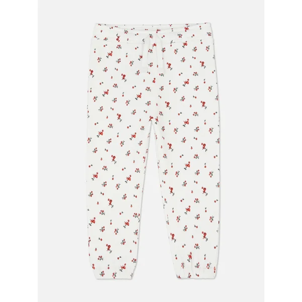 Drawstring Cuffed Joggers - Ivory