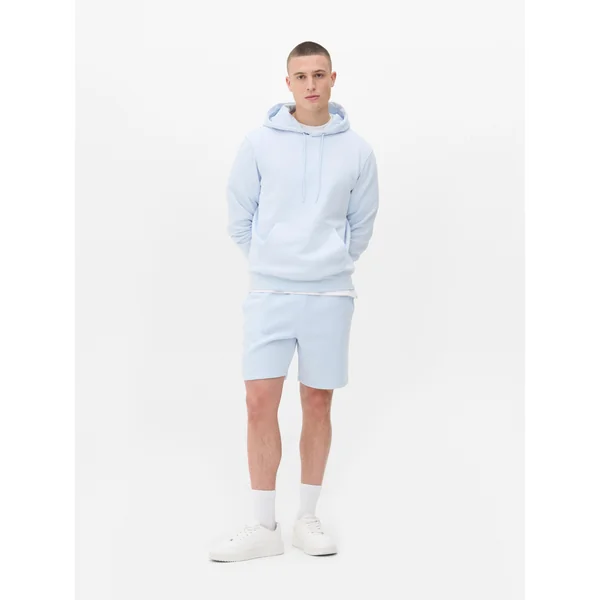 Drawstring Hoodie - Light Blue