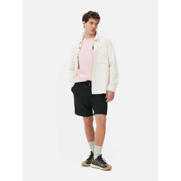 Drawstring Jersey Shorts - Black