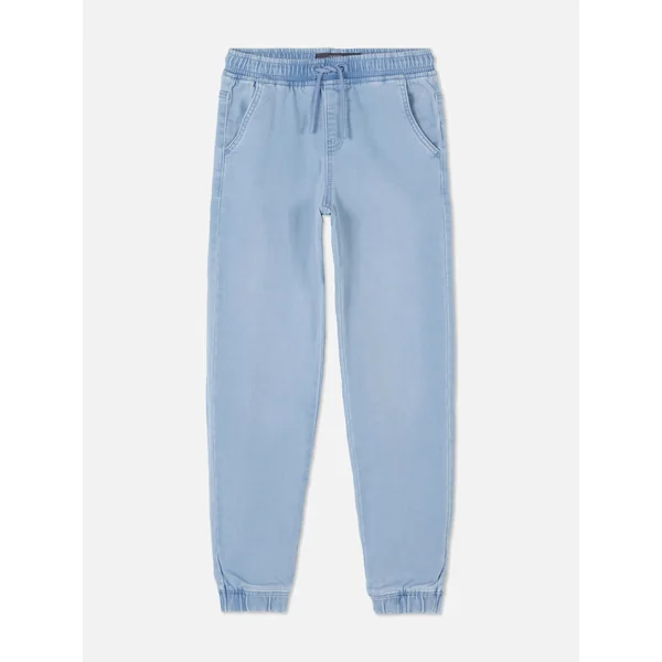 Drawstring Jogger Jeans - Blue