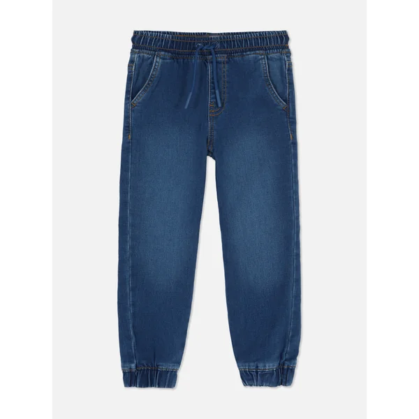 Drawstring Jogger Jeans - Indigo