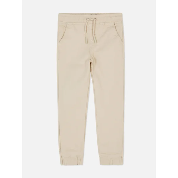 Drawstring Jogger Jeans - Ivory