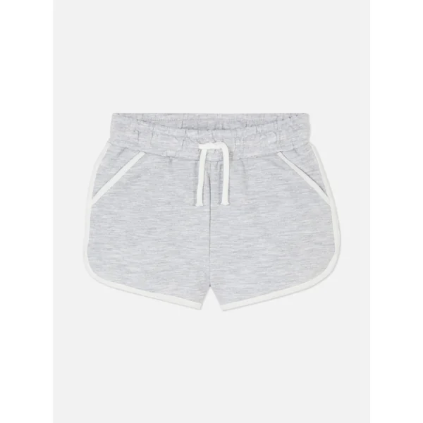 Drawstring Runner Shorts - Gray Heather