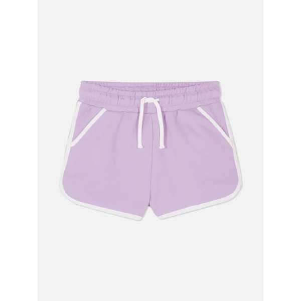 Drawstring Runner Shorts - Lilac