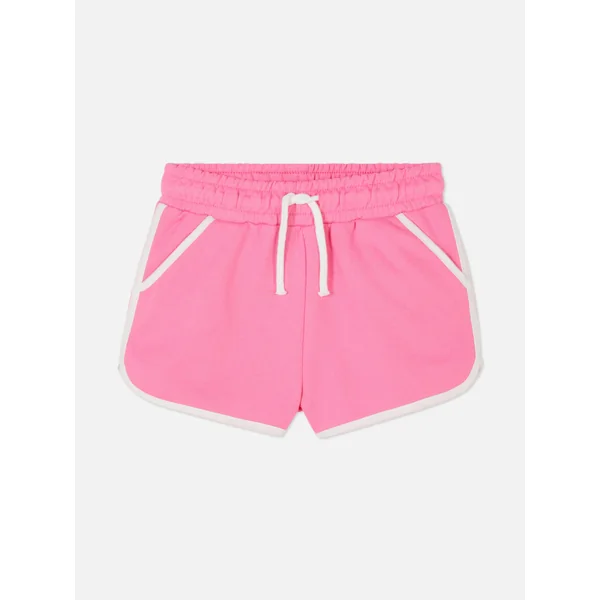 Drawstring Runner Shorts - Pink