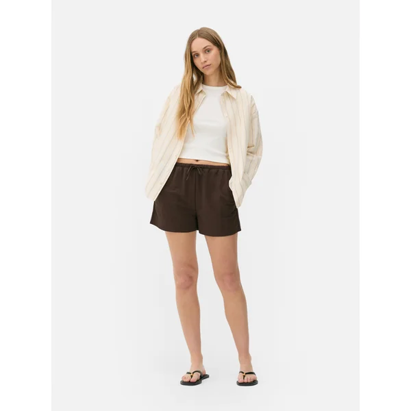 Drawstring Shorts - Chocolate