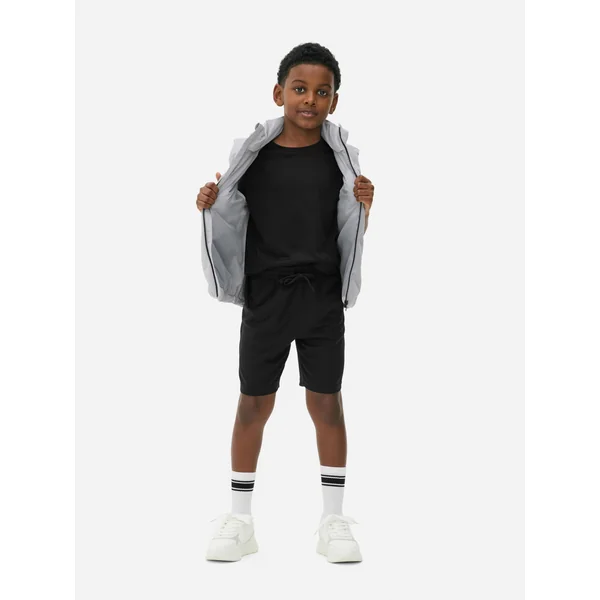 Drawstring Sports Shorts - Black