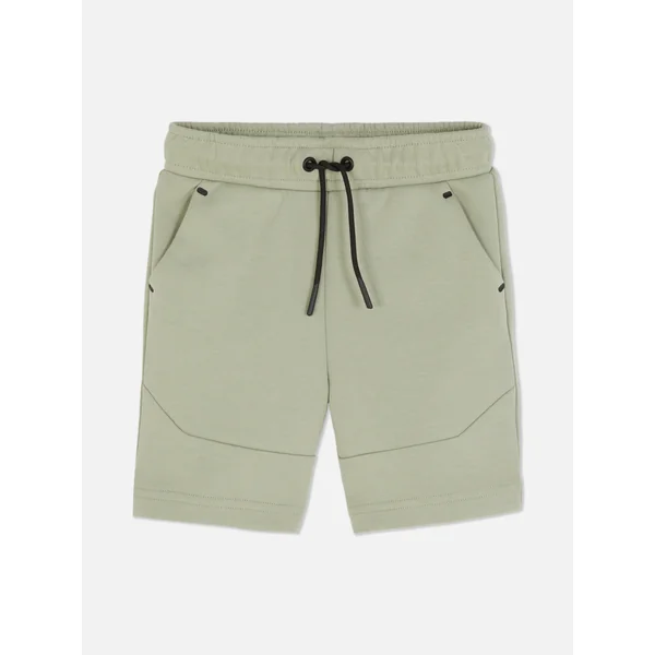 Drawstring Sports Shorts - Olive
