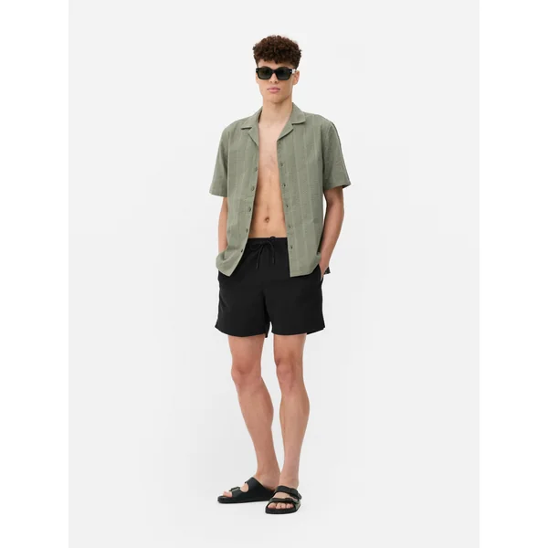 Drawstring Swim Shorts - Black