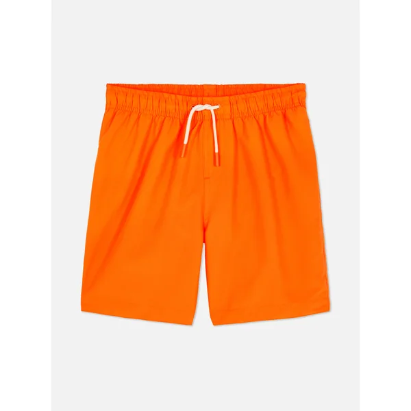 Drawstring Swim Shorts - Orange
