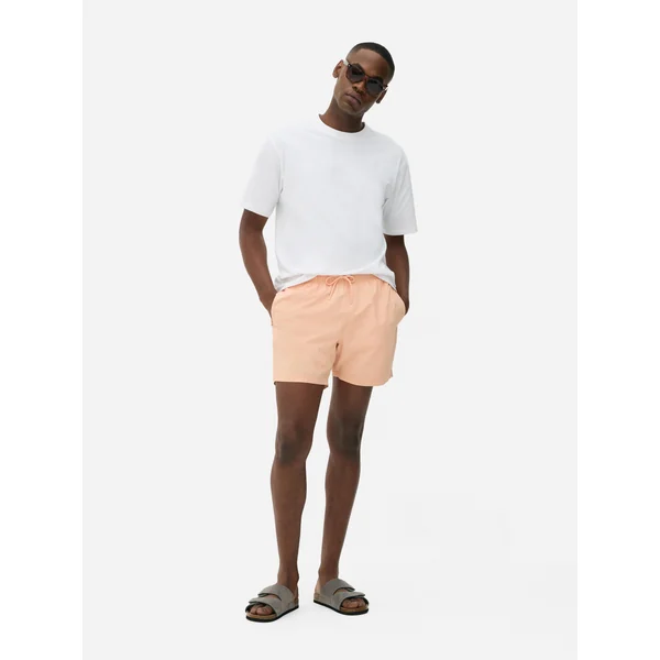 Drawstring Swim Shorts - Orange