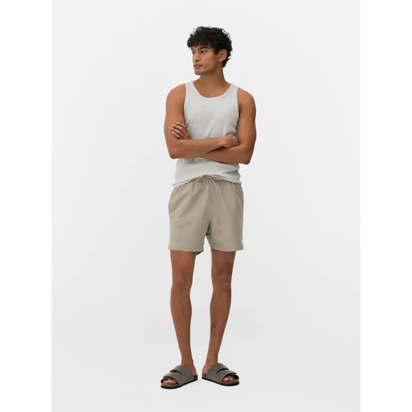 Drawstring Swim Shorts - Stone