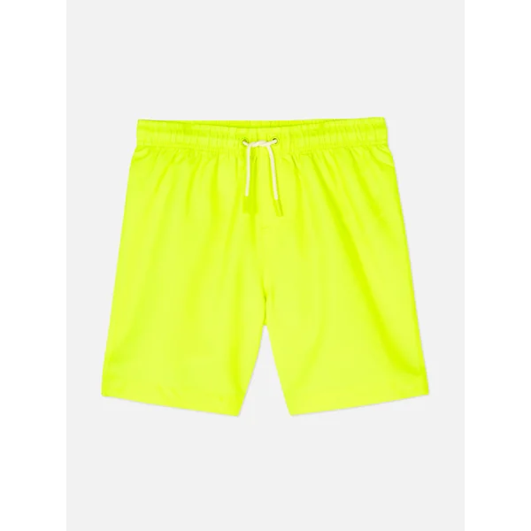 Drawstring Swim Shorts - Yellow