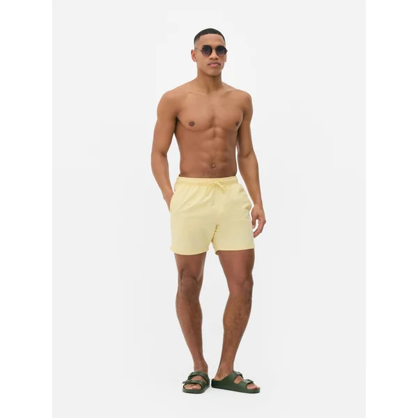 Drawstring Swim Shorts - Yellow