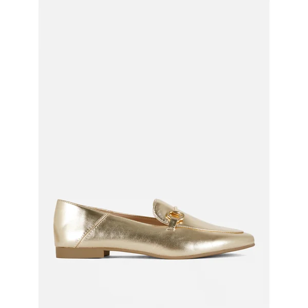 Dressy Loafers - Gold