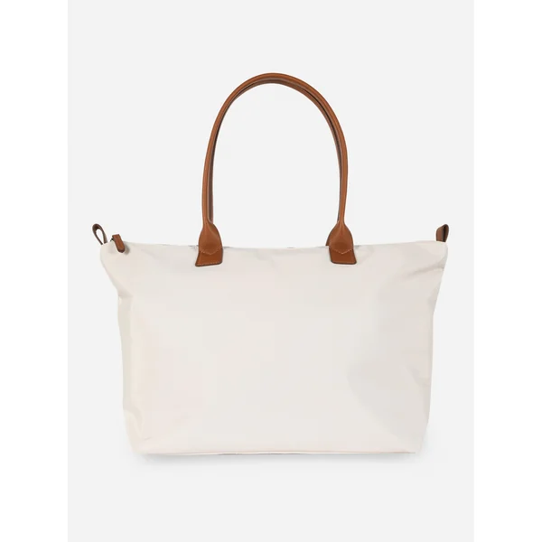 Dual Handle Shopper - Ivory
