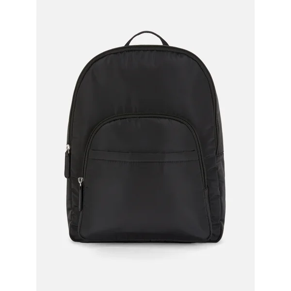 Dual Pocket Backpack - Black