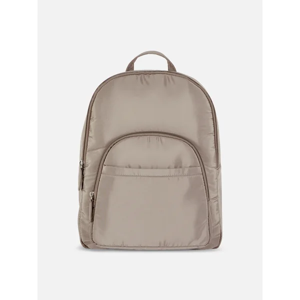 Dual Pocket Backpack - Taupe