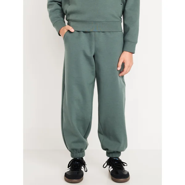 Dynamic Fleece Baggy Jogger Sweatpants for Boys - Terrestrial Green