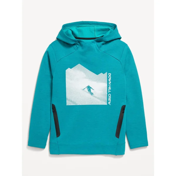 Dynamic Fleece Pullover Hoodie for Boys - DEEPEST WATER