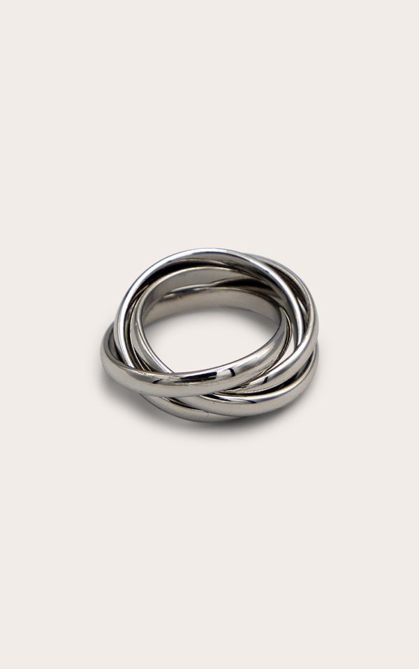 Silver Knot Twist Ring