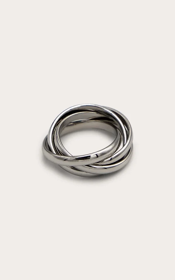 Silver Knot Twist Ring